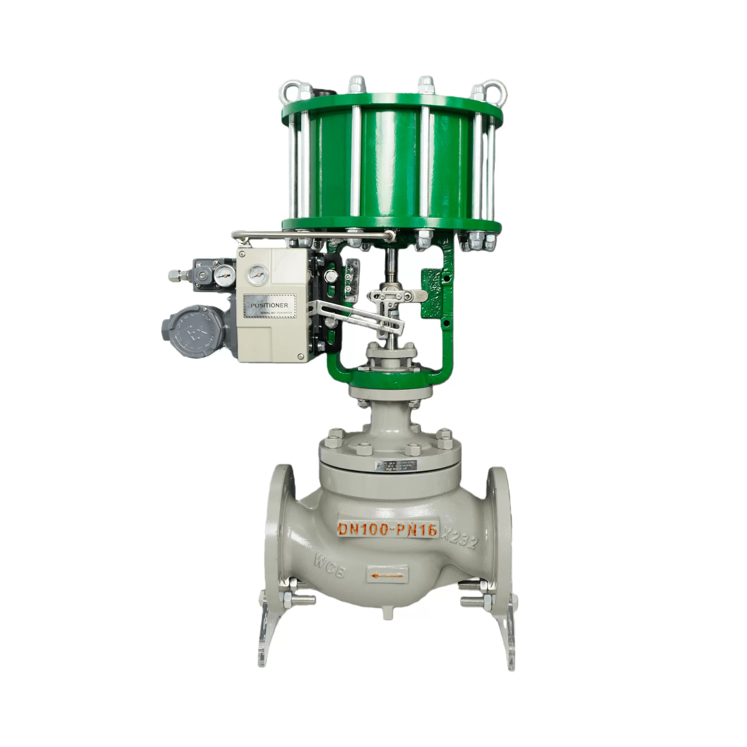 ZJHM 복액식 공압식 구체 밸브 측면 모습