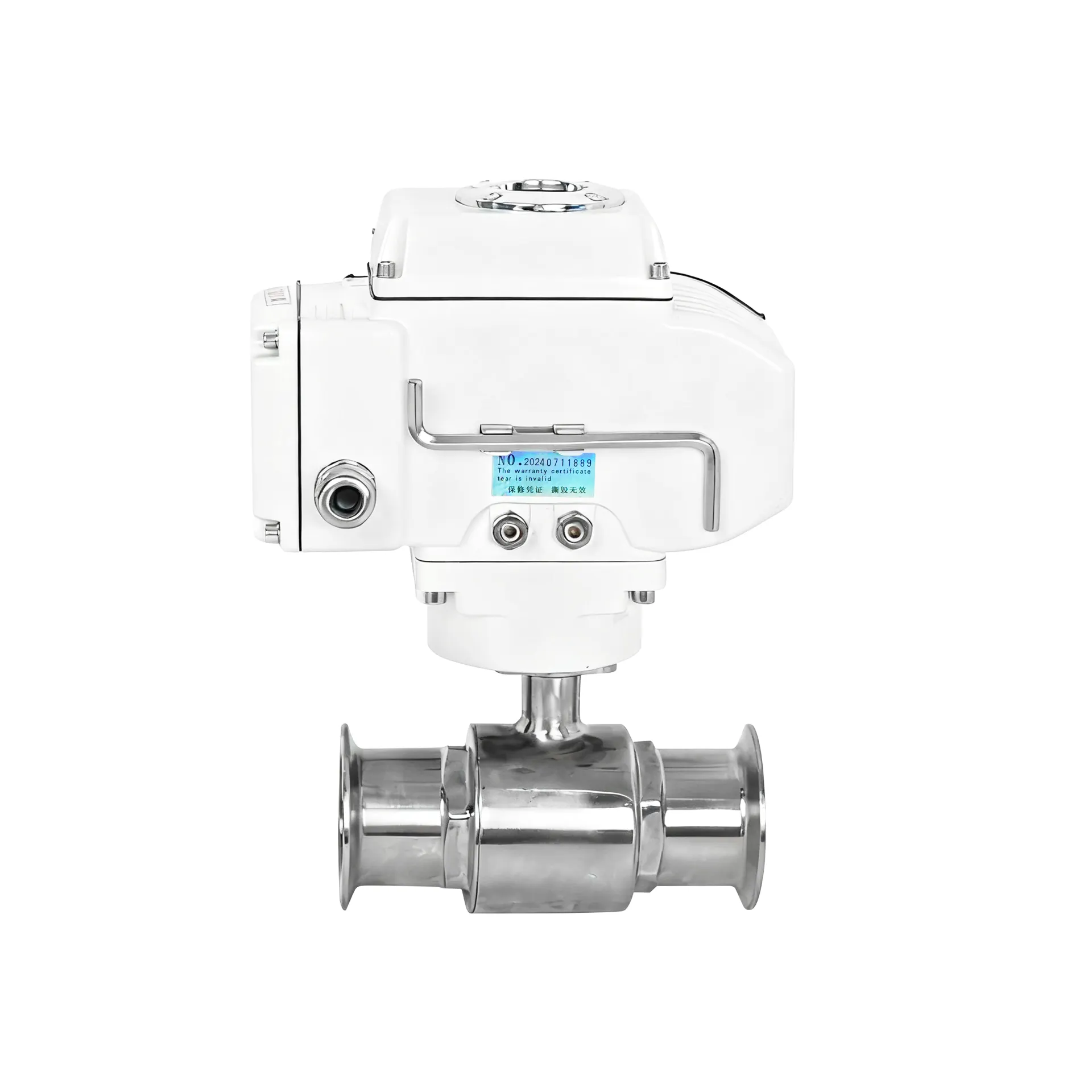 3방향 위생 전기 볼 밸브 5