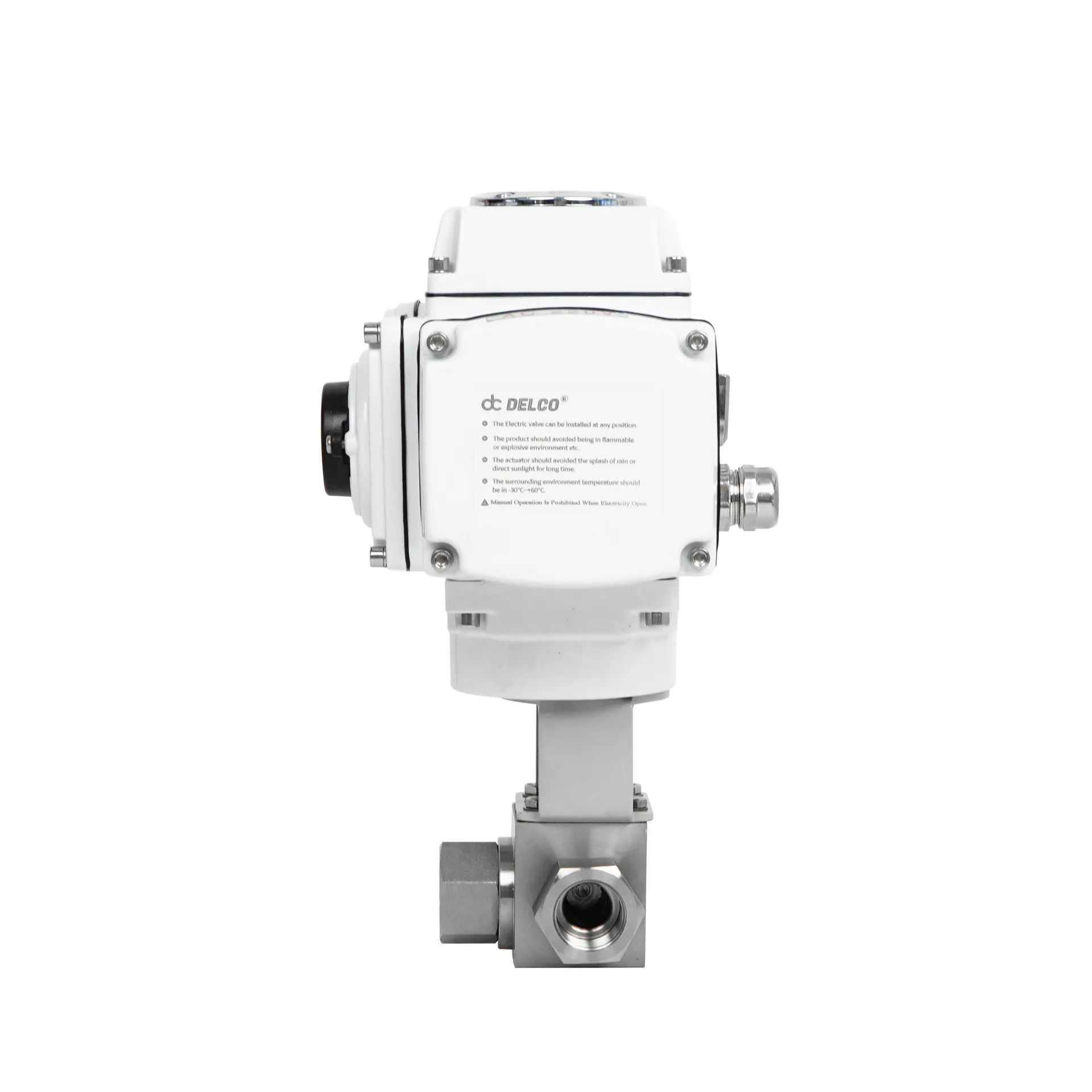 고압 전기 3방향 볼 밸브 1