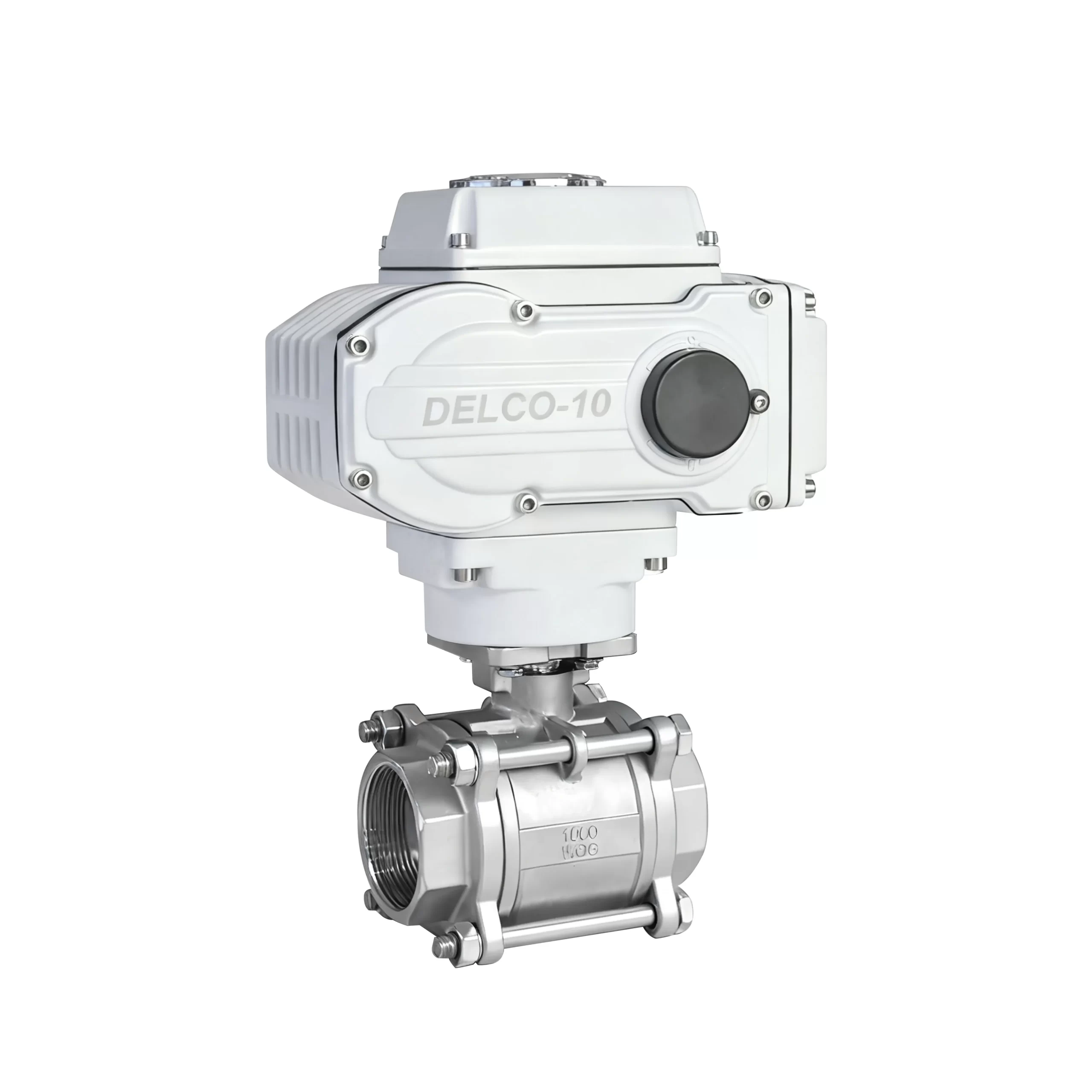 DK55-3PS Electric 3-Piece Threaded Ball Valve 2