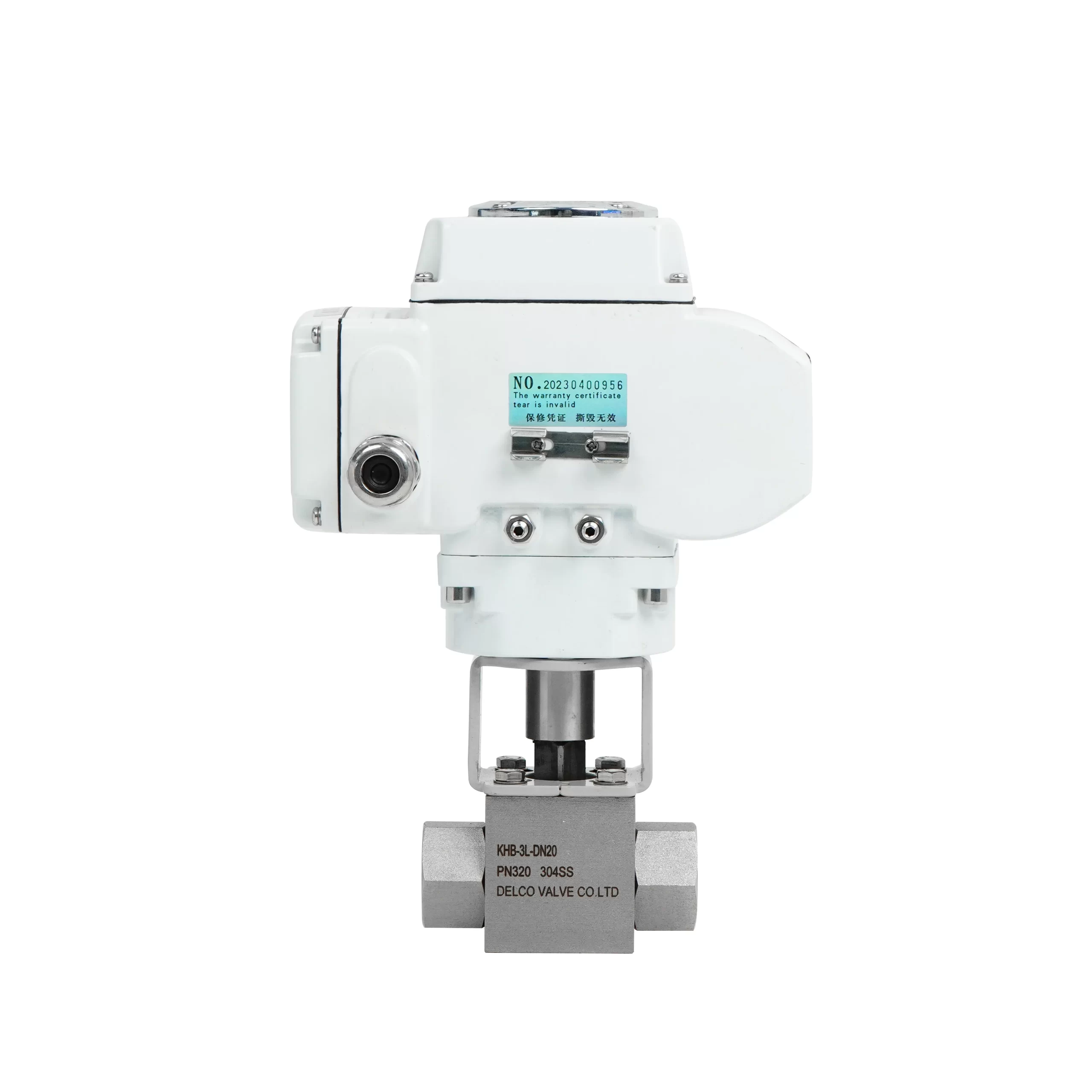 DK55-HG-T Electric 3-Way High-Pressure Threaded Ball Valve 1