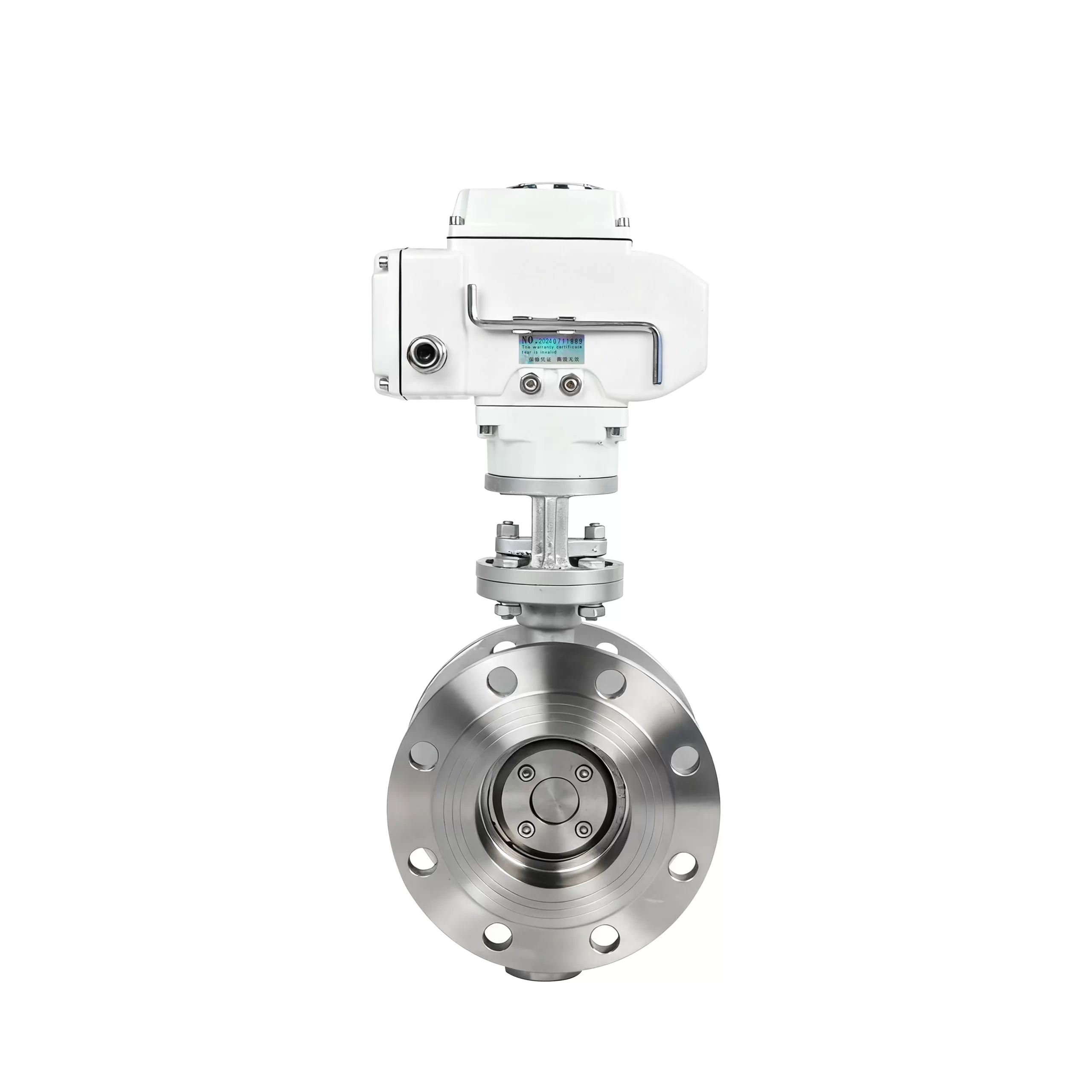 DK56-FB-G Electric Stainless Steel Hard Seal Flange Butterfly Valve 5