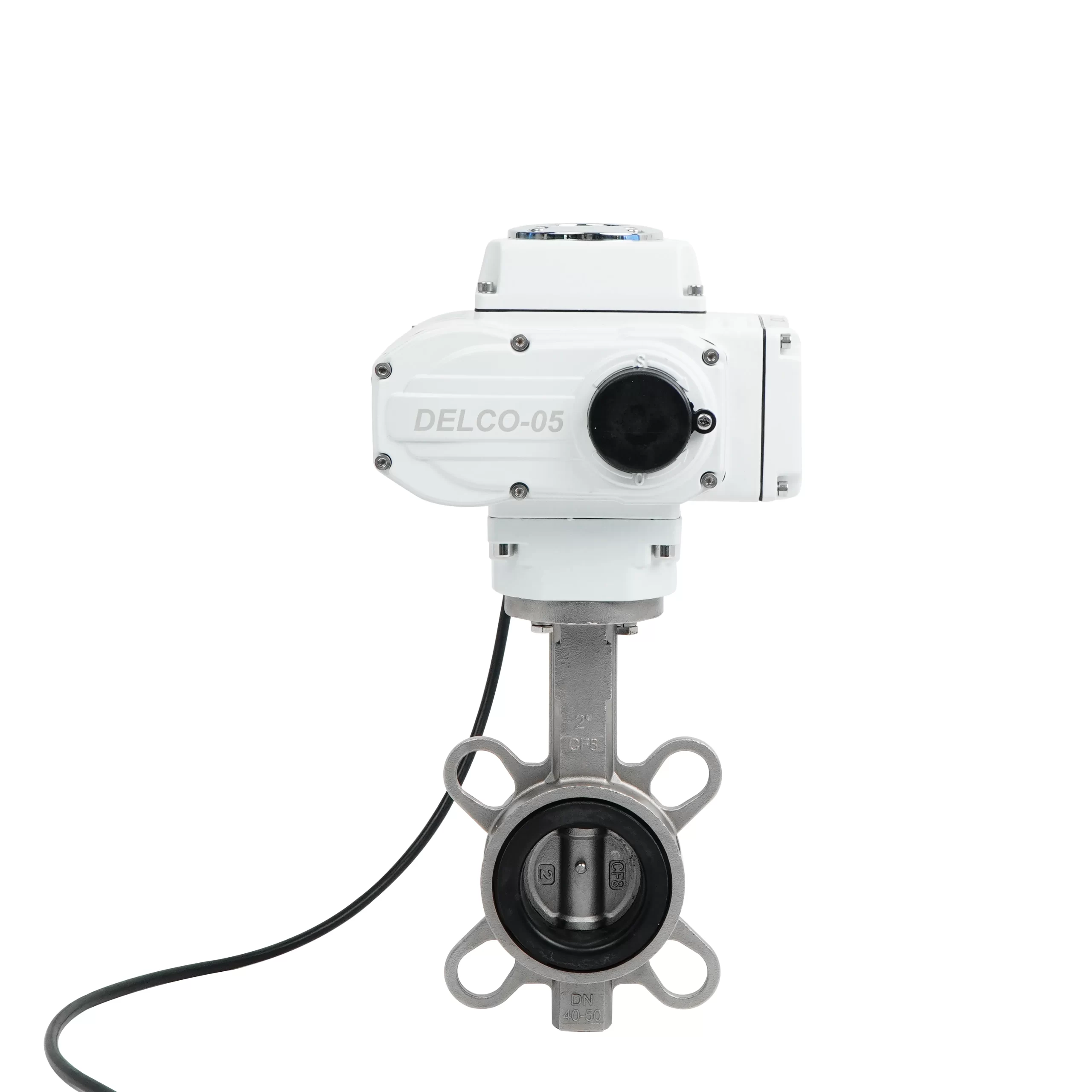 DK56-WS-S Electric Stainless Steel Wafer Butterfly Valve 4