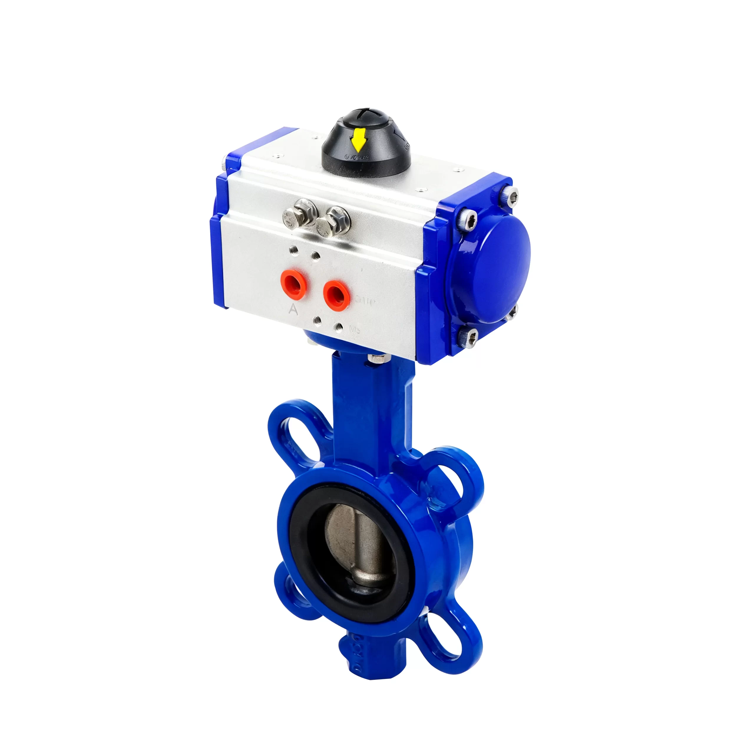 DK67-FB Pneumatic Cast Iron Wafer Butterfly Valve 2