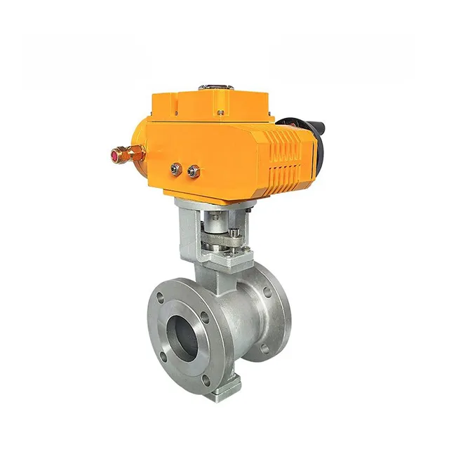 EX-DKV55-VF 전기 방폭 스테인리스 V-플랜지 볼 밸브 2