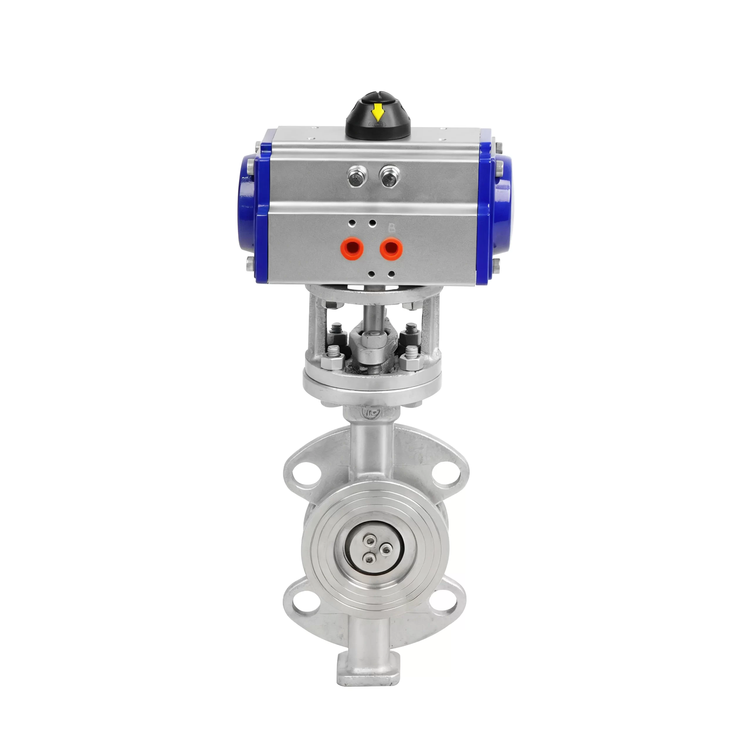 DK67-WB-G Pneumatic Cast Steel Hard Seal Triple Offset Butterfly Valve 3