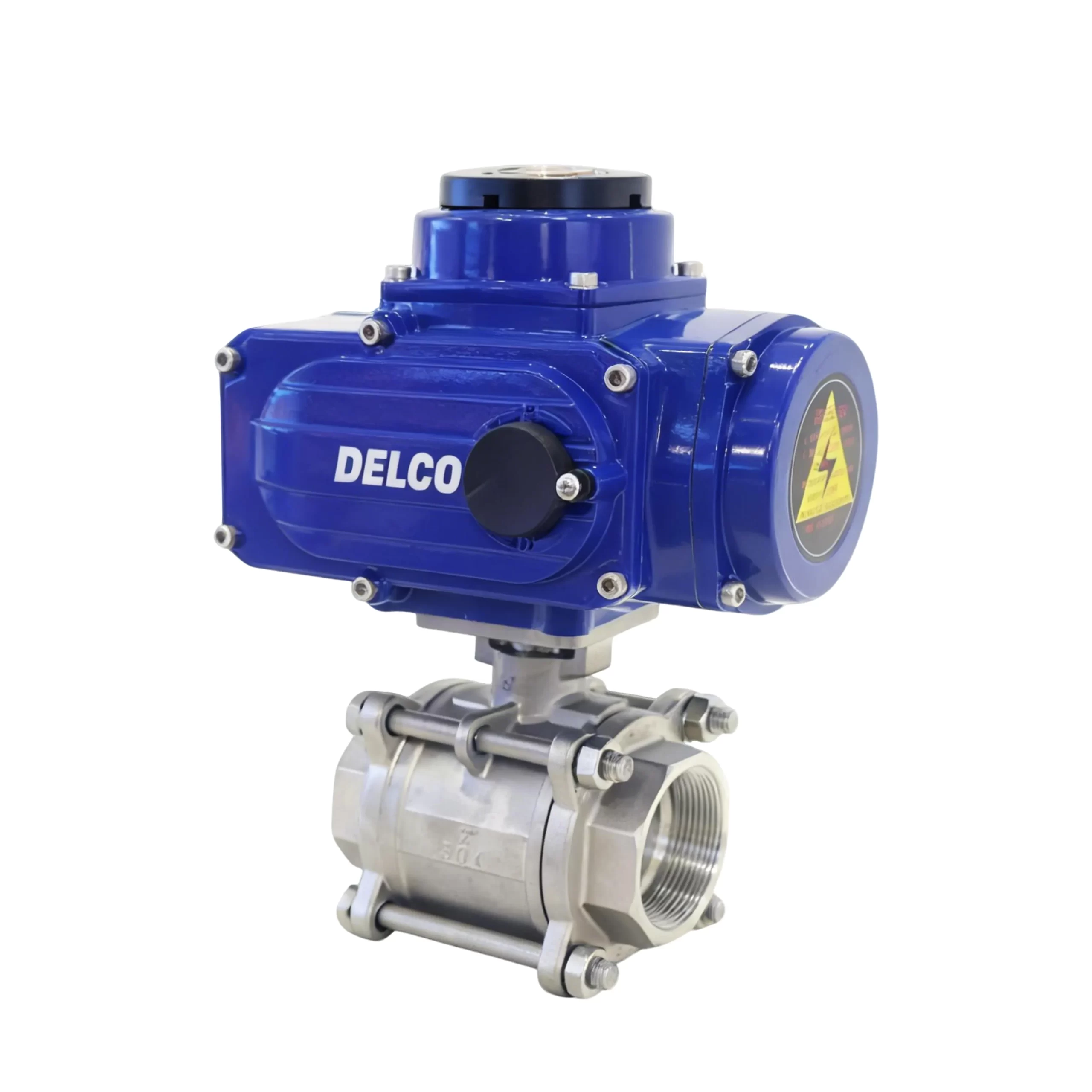 IP67-DK55-3PS Electric Three-Piece Internal Thread Ball Valve 3