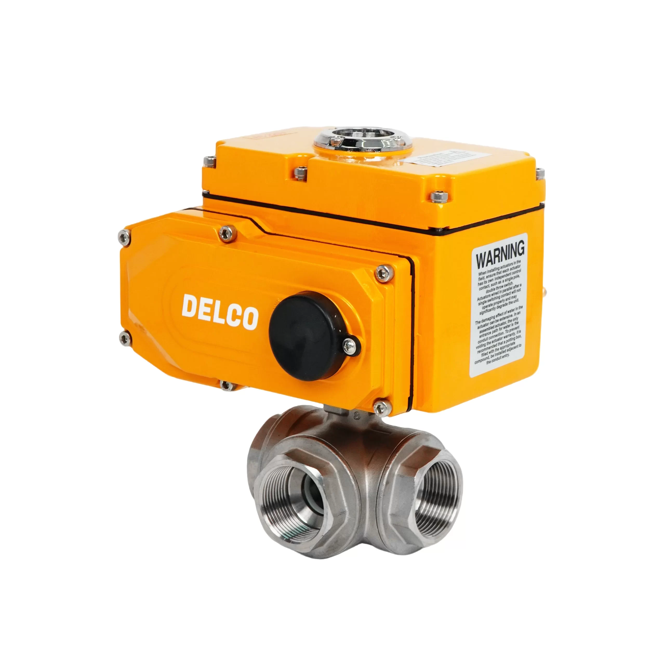 IP67-DK55-3T Electric Three-Way Internal Thread Ball Valve 3