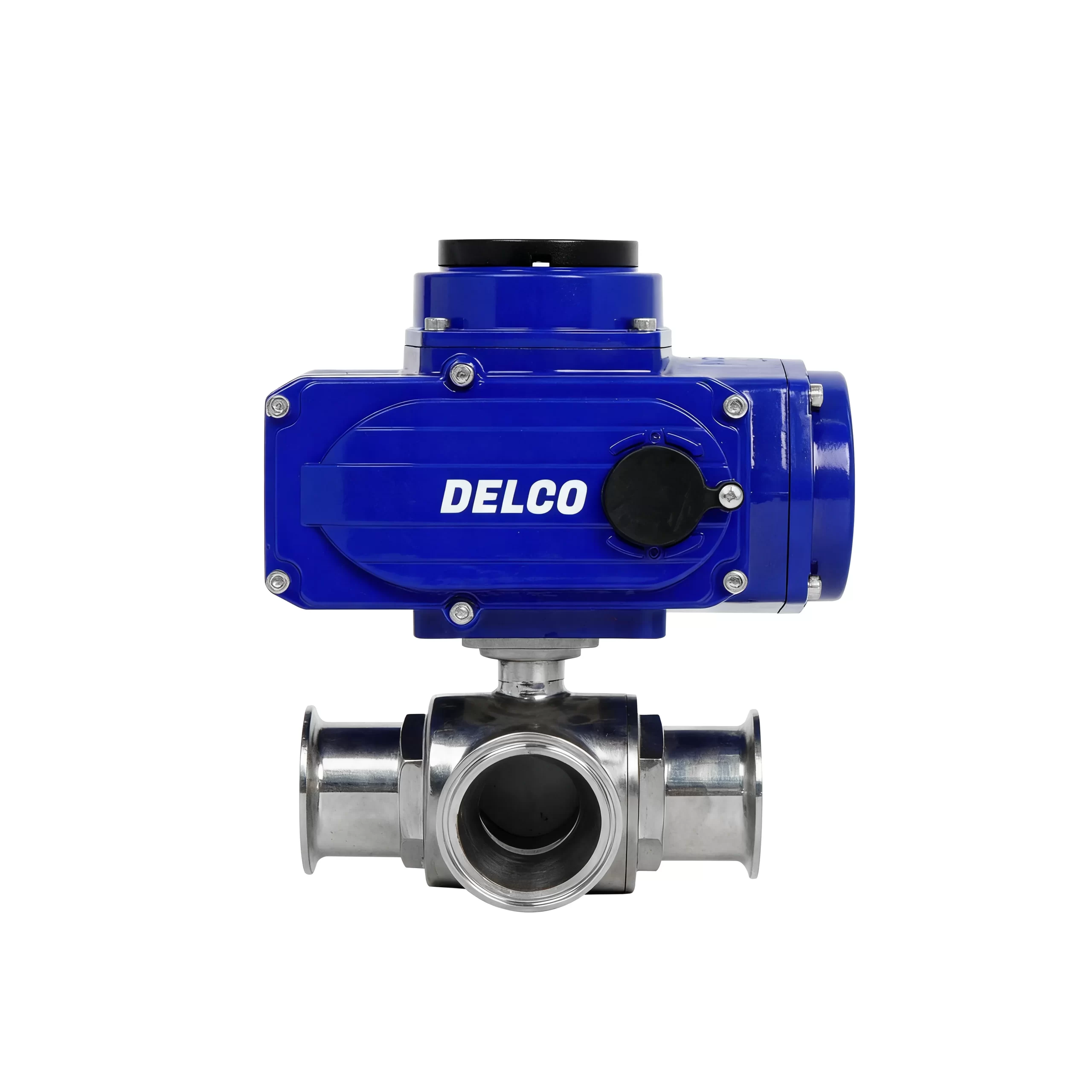 IP67-DKS55-3WS Electric Three-Way Sanitary Clamp Ball Valve 4