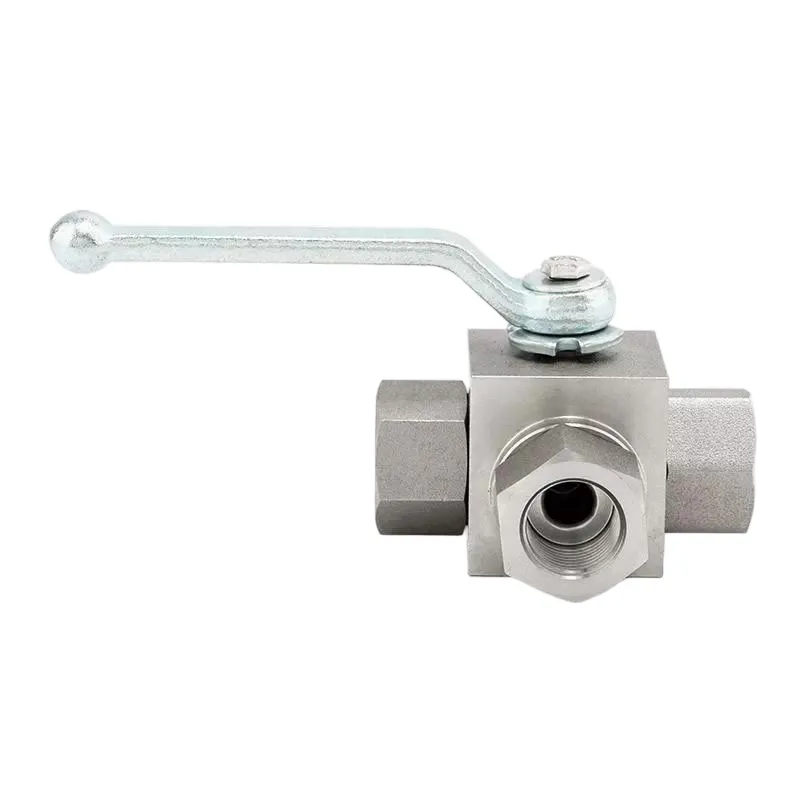 Manual 3-Way High Pressure Hydraulic Ball Valve 2
