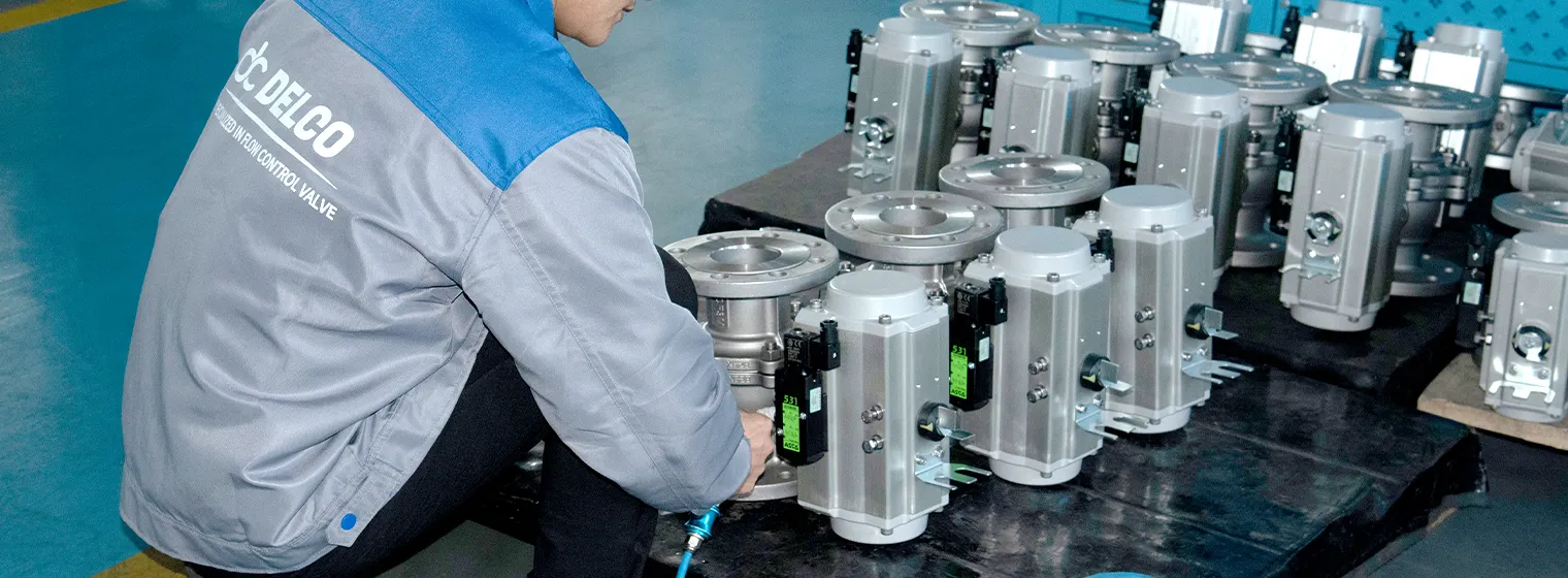 DELCO pre-shipment inspection and functional testing for valve actuators
