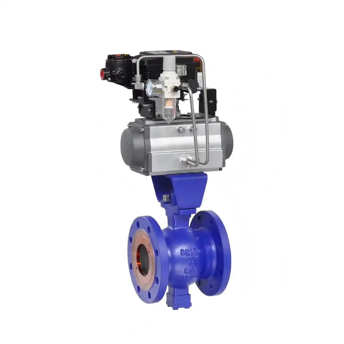 DK66-VF Pneumatic V Port Segmented Ball Valve 4