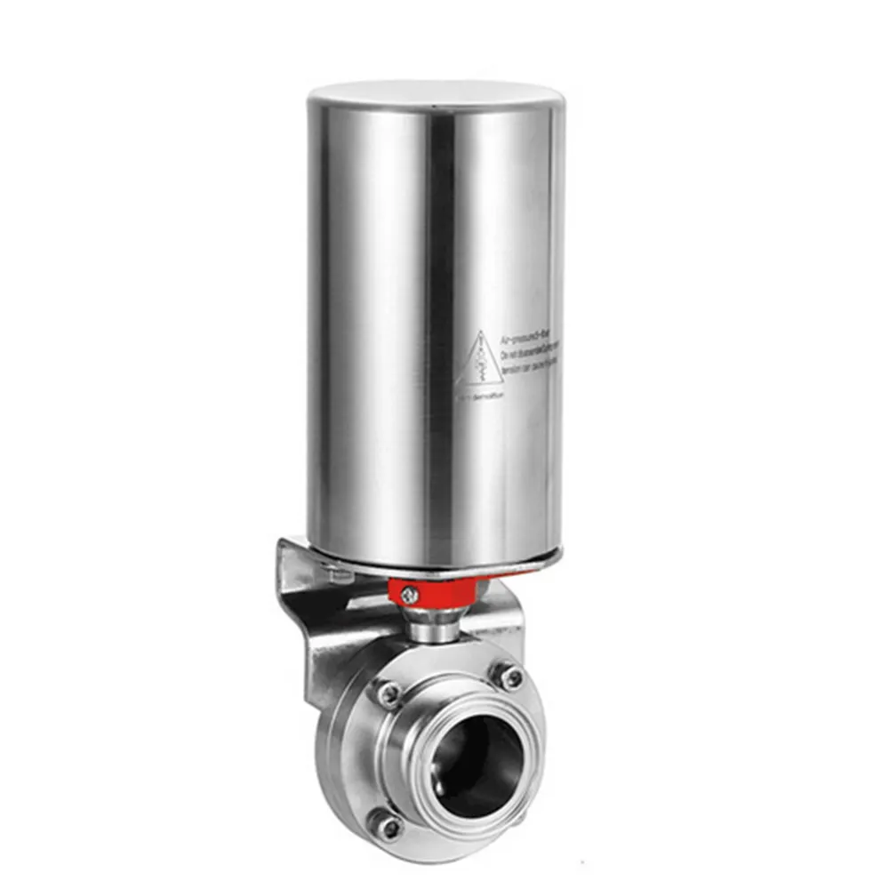 Vertical Pneumatic Sanitary Butterfly Valve